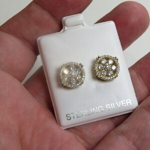 14k Sterling Silver Earring Hand Crafted